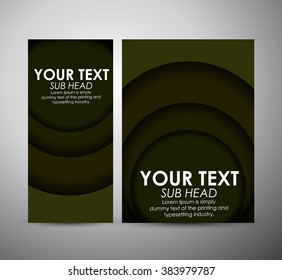 Abstract circle pattern. Brochure business design template or roll up. Vector illustration