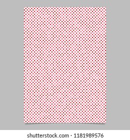 Abstract circle pattern brochure template - vector page background graphic with dots