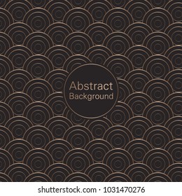 Abstract circle pattern of geometric shapes. Colorful gradient backdrop. Geometric circle background, vector