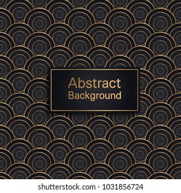 Abstract circle pattern of geometric shapes. Colorful gradient backdrop. Geometric circle background, vector