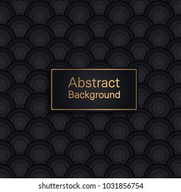 Abstract circle pattern of geometric shapes. Geometric circle background.