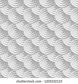 abstract circle pattern geometric white background