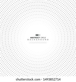 Abstract circle pattern of modern technology decoration background. Use for poster, ad, headline, sales, artwork, template design. illustration vector eps10