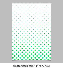 Abstract circle pattern poster template - vector document background with dots