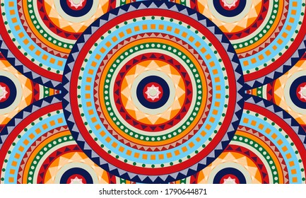 Abstract circle pattern, seamless pattern