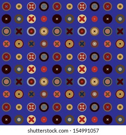 Abstract circle pattern. Vector art