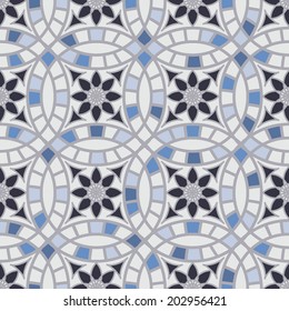 Abstract circle pattern. Vector Illustration. Seamless pattern.