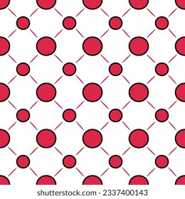 abstract circle pattern.seamless geometric circle.red circle background.simple background.seamless repeating pattern.geometric wallpaper illustration.cute wrapping paper pattern.modern background.
