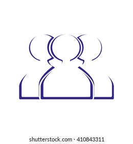 abstract circle of people icon