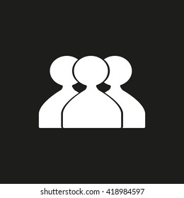 abstract circle of people icon