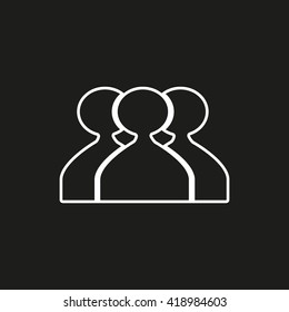 abstract circle of people icon