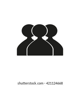 abstract circle of people icon
