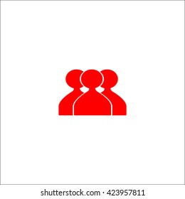 abstract circle of people icon