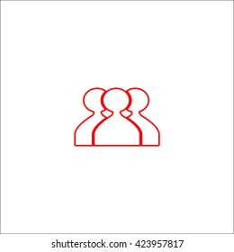 abstract circle of people icon