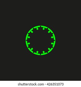 abstract circle of people icon