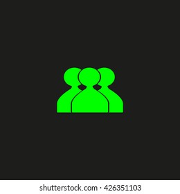 abstract circle of people icon