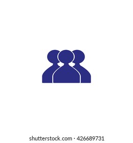 abstract circle of people icon