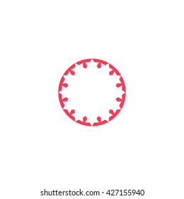 abstract circle of people icon