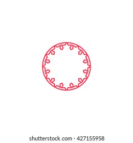 abstract circle of people icon