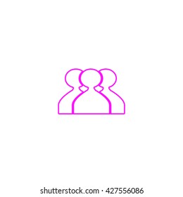 abstract circle of people icon