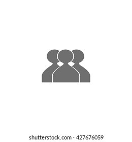 abstract circle of people icon