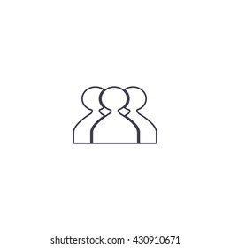 abstract circle of people icon