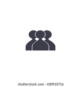 abstract circle of people icon