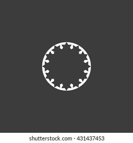 abstract circle of people icon