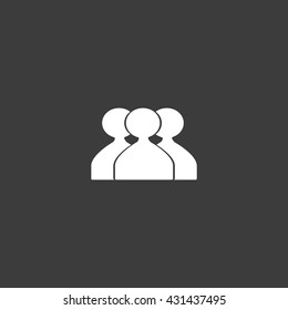 abstract circle of people icon