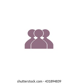 abstract circle of people icon