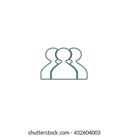 abstract circle of people icon