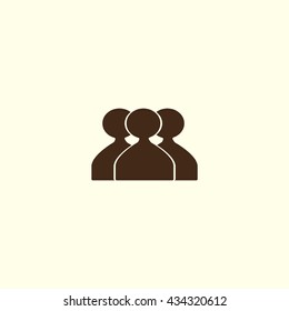 abstract circle of people icon