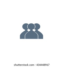 abstract circle of people icon