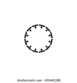 abstract circle of people icon