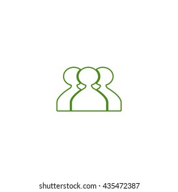 abstract circle of people icon