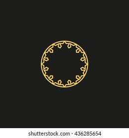abstract circle of people icon