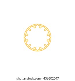 abstract circle of people icon