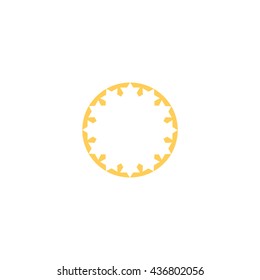 abstract circle of people icon