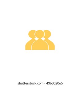 abstract circle of people icon