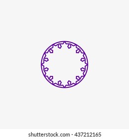 abstract circle of people icon