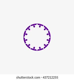 abstract circle of people icon