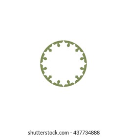 abstract circle of people icon