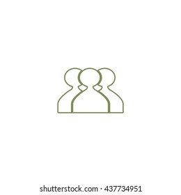 abstract circle of people icon