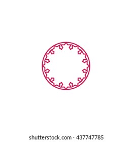 abstract circle of people icon