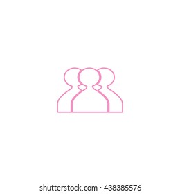 abstract circle of people icon