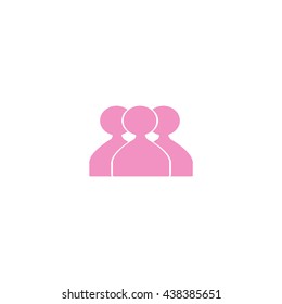 abstract circle of people icon