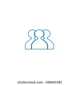 abstract circle of people icon