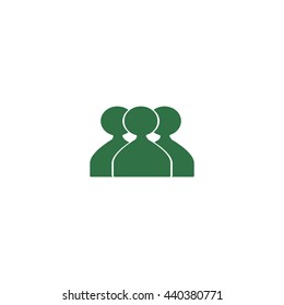 abstract circle of people icon