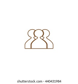 abstract circle of people icon