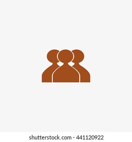 abstract circle of people icon
